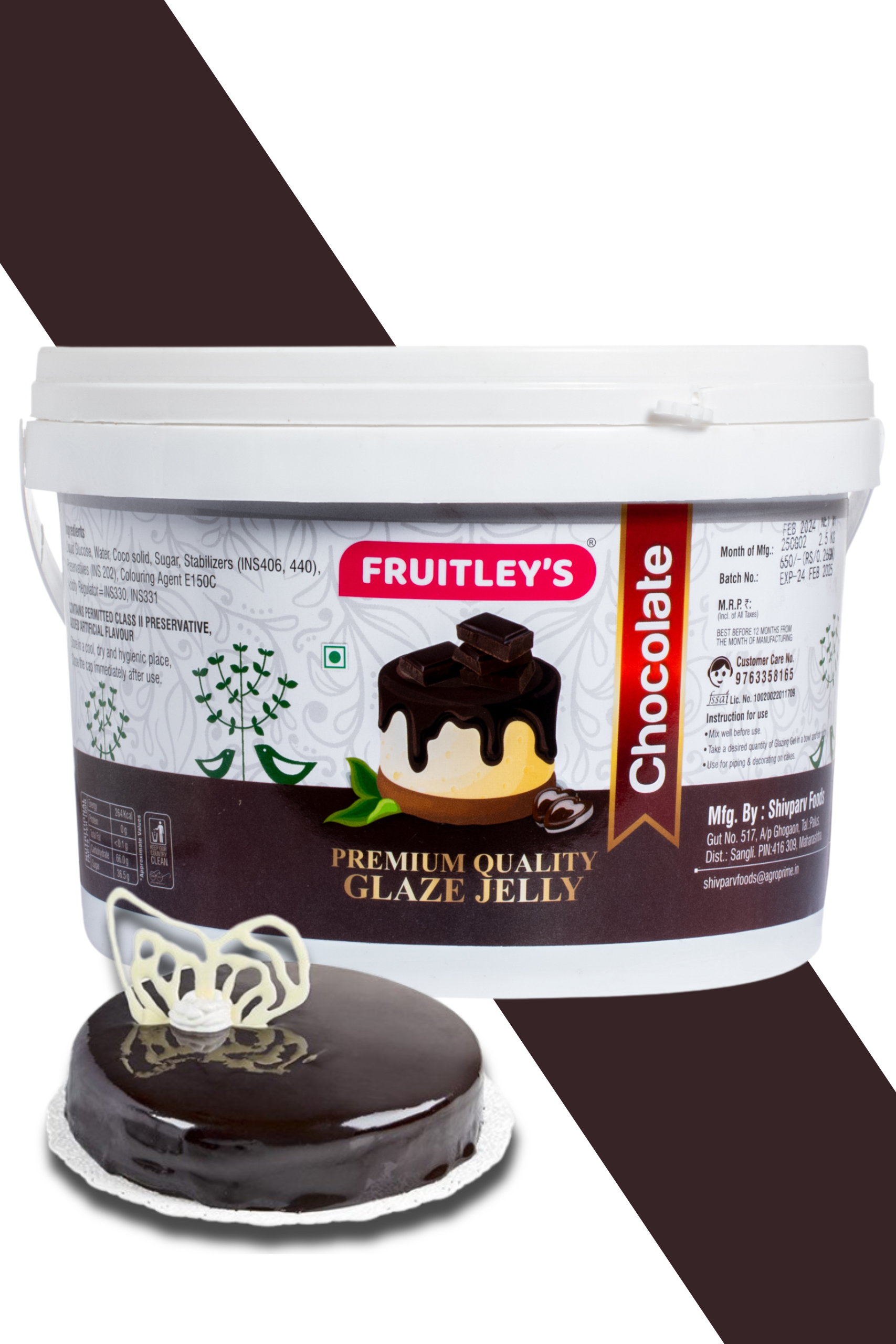 Chocolate glazing jelly